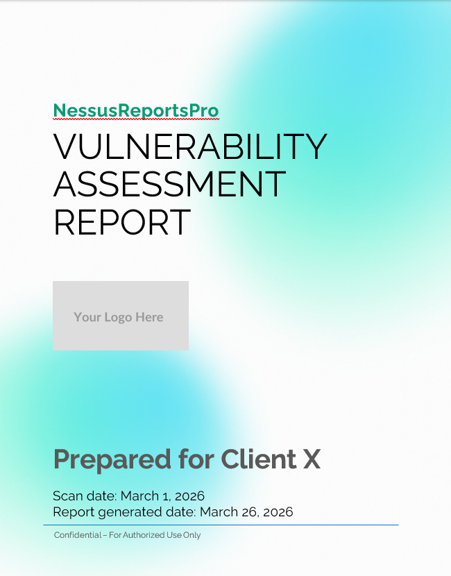Branded Report Title Page